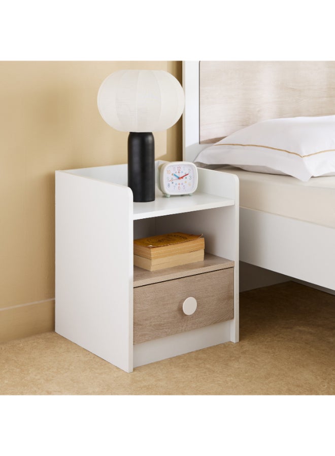 Home Box White 1-Drawer Nightstand for Kids - Image 1